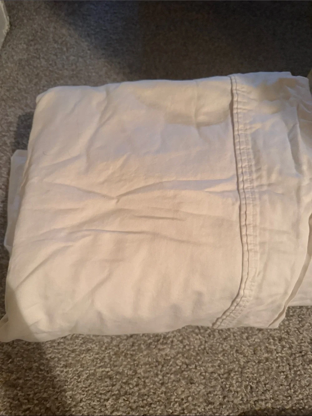 3 Classic White flat bed sheets - Neutral Bedding